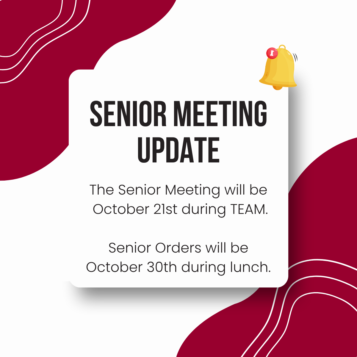 senior meeting